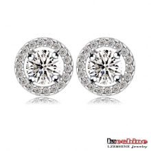 Circle Zircon Wedding Earrings for Women (CER0002-B)